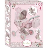 Diset La Nina Poppenwagen/Buggy - Violet/Roze Bloem | 35% Korting