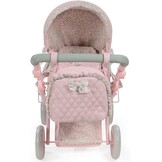Diset La Nina Poppenwagen/Buggy - Violet/Roze Bloem | 35% Korting