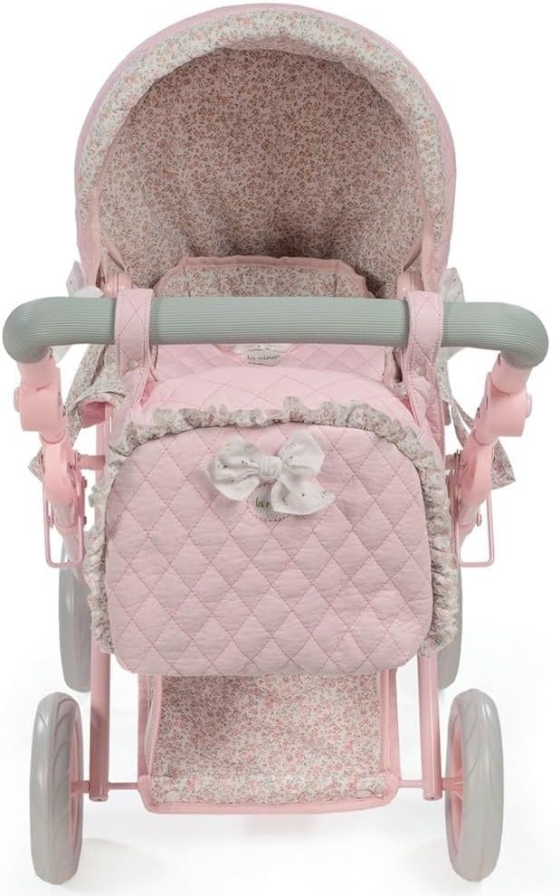 Diset La Nina Poppenwagen/Buggy - Violet/Roze Bloem | 35% Korting
