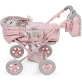 Diset La Nina Poppenwagen/Buggy - Violet/Roze Bloem | 35% Korting