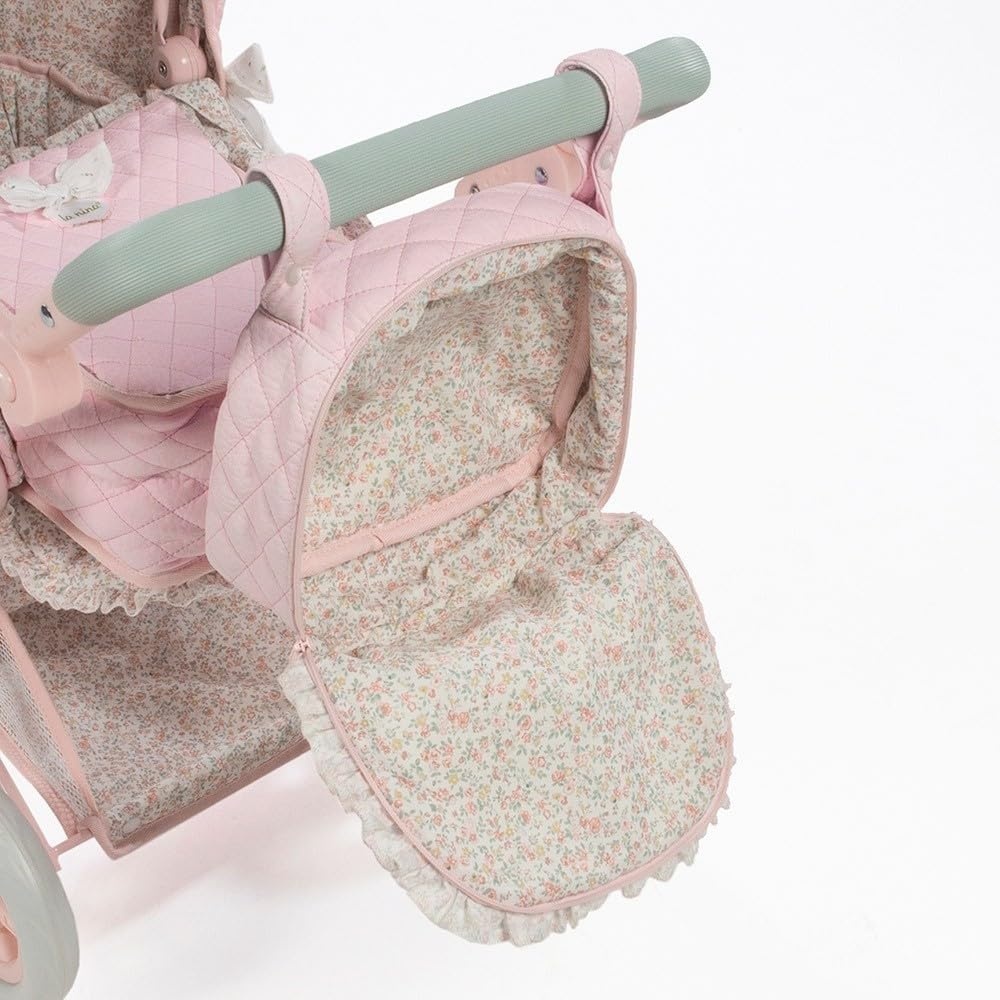 Diset La Nina Poppenwagen/Buggy - Violet/Roze Bloem | 35% Korting