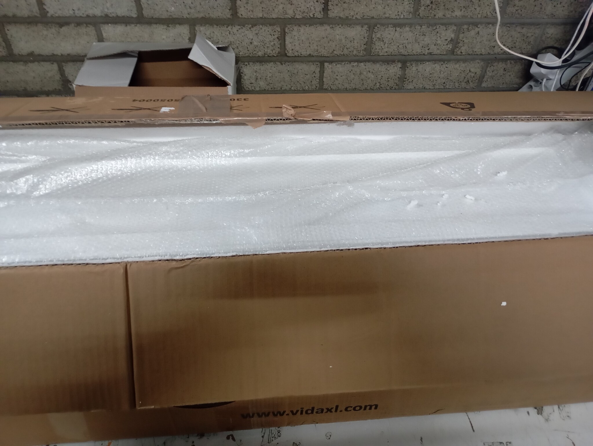 vidaXL Boekenkast met 3 schappen hout wit