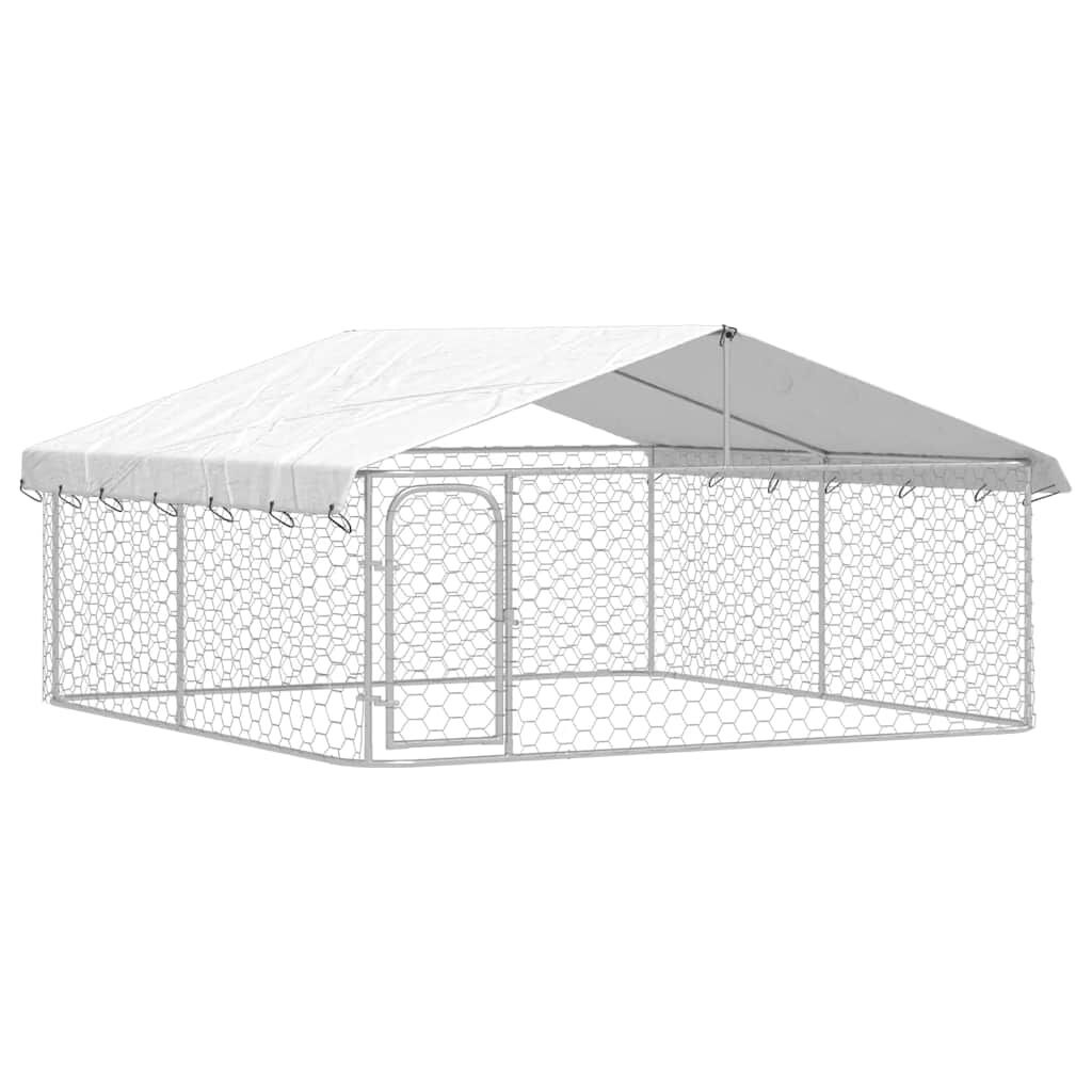 vidaXL Hondenkennel met dak 300x300x150 cm | -30% korting