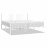 vidaXL Bedframe Metaal Wit 180x200 cm - 30% Korting!