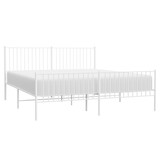 vidaXL Bedframe Metaal Wit 180x200 cm - 30% Korting!