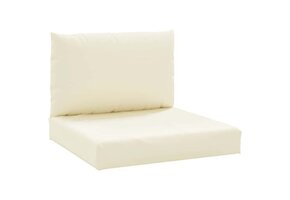 vidaXL Palletkussens 2 st Oxford Crèmewit | -62%