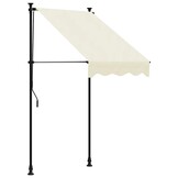 VidaXL Luifel Uittrekbaar Crème (100x150 cm) - 57% Korting!