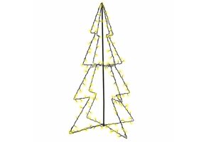 vidaXL Kegelkerstboom 160 LED's (Binnen/Buiten) - 64% Korting!