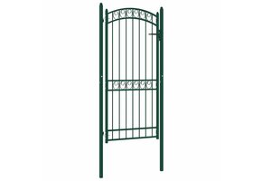 vidaXL Poort Groen Staal 100x200 cm - 55% Korting