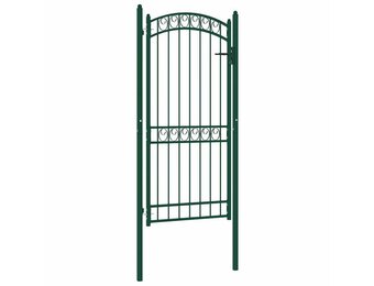 vidaXL Poort Groen Staal 100x200 cm - 55% Korting