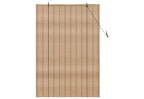 vidaXL Rolgordijn Bamboe Licht Bruin 100x160cm - 43% Korting!