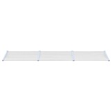 vidaXL Deurluifel 358,5x90 cm | 47% Korting | Polycarbonaat Grijs/Transparant