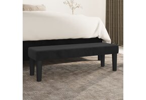 vidaXL Bankje 100x30cm Fluweel Zwart - Nu met 47% Korting!