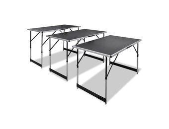 vidaXL Behangtafel Set 3x Inklapbaar & Verstelbaar - 60% Korting!
