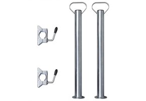 2x Steunbuizen & Klemmen voor 48mm Neuswiel | -60%