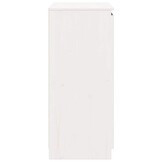 vidaXL Dressoir Massief Grenenhout Wit - 60x36x84 cm | 64% Korting