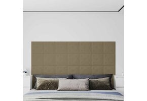 vidaXL Wandpanelen Cappuccino Kunstleer - 64% Korting - 1,08 m²