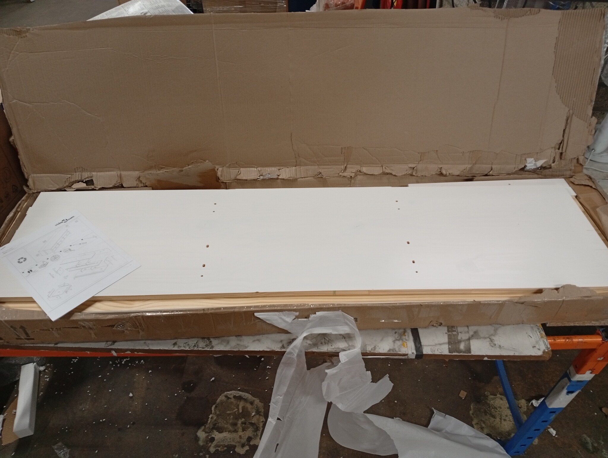 vidaXL Wandtafel Hill - 55% Korting! Massief Grenenhout, 110x45x74 cm