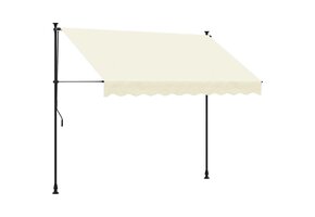 vidaXL Luifel Uittrekbaar 300x150 cm Crème - Nu 57% Korting!
