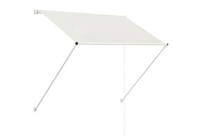 vidaXL Luifel Uittrekbaar Crème 150x150cm - 53% Korting!