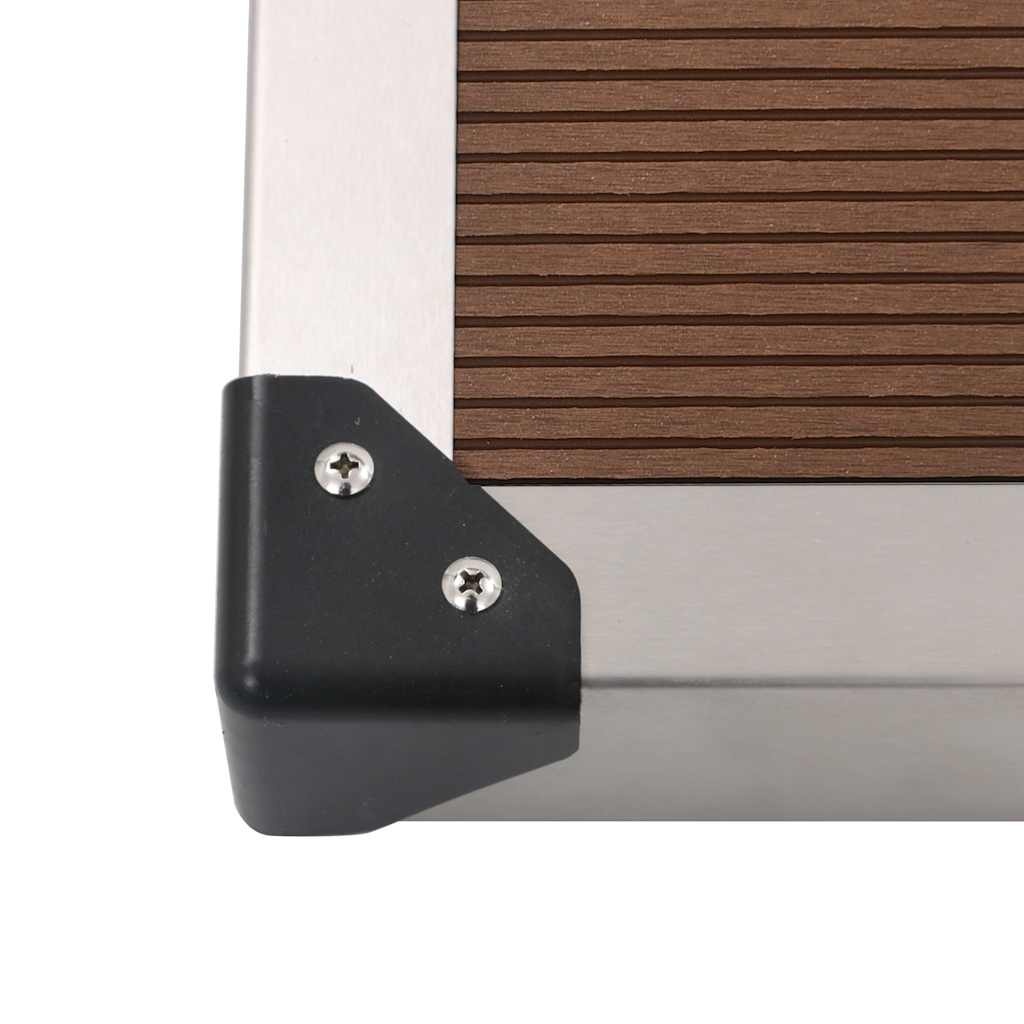 vidaXL Buitendouchebak Roestvrij Staal Bruin - 47% Korting