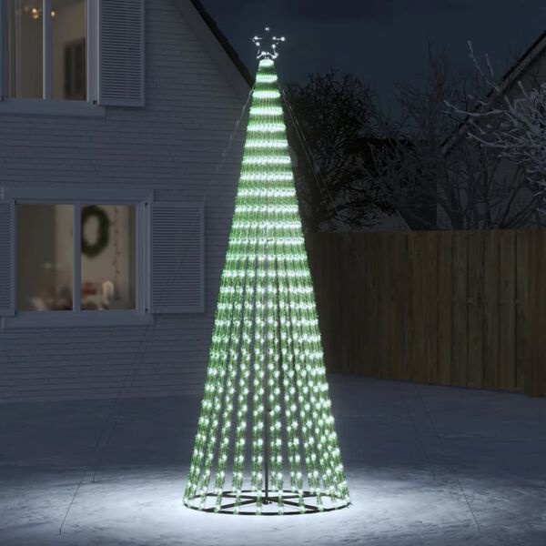vidaXL LED-kerstboom 300cm Koud Wit - 688 LEDs - 35% Korting