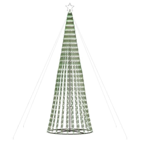 vidaXL LED-kerstboom 300cm Koud Wit - 688 LEDs - 35% Korting