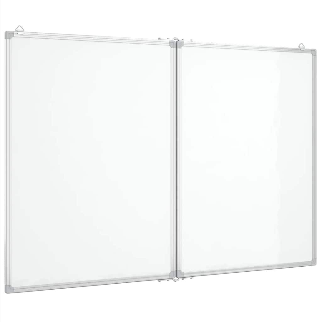 vidaXL Whiteboard magnetisch inklapbaar 120x100 cm - 60% Korting!