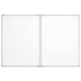 vidaXL Whiteboard magnetisch inklapbaar 120x100 cm - 60% Korting!