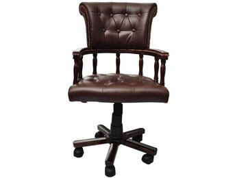 vidaXL Bureaustoel Draaibaar Bruin - 55% Korting