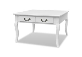 vidaXL Salontafel 4 Lades Wit - 55% Korting