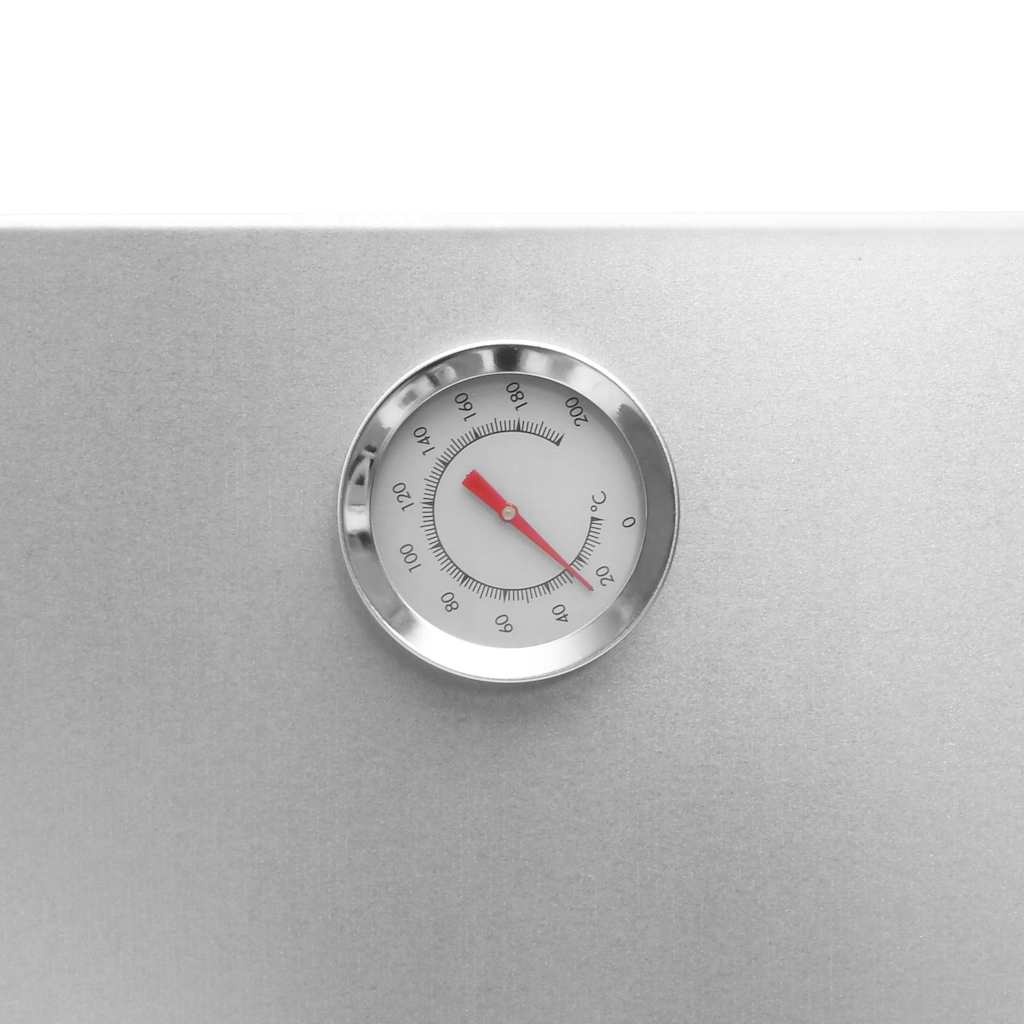 vidaXL BBQ Rookoven met Houtsnippers - 44,5x29x110 cm Staal | 35% Korting!