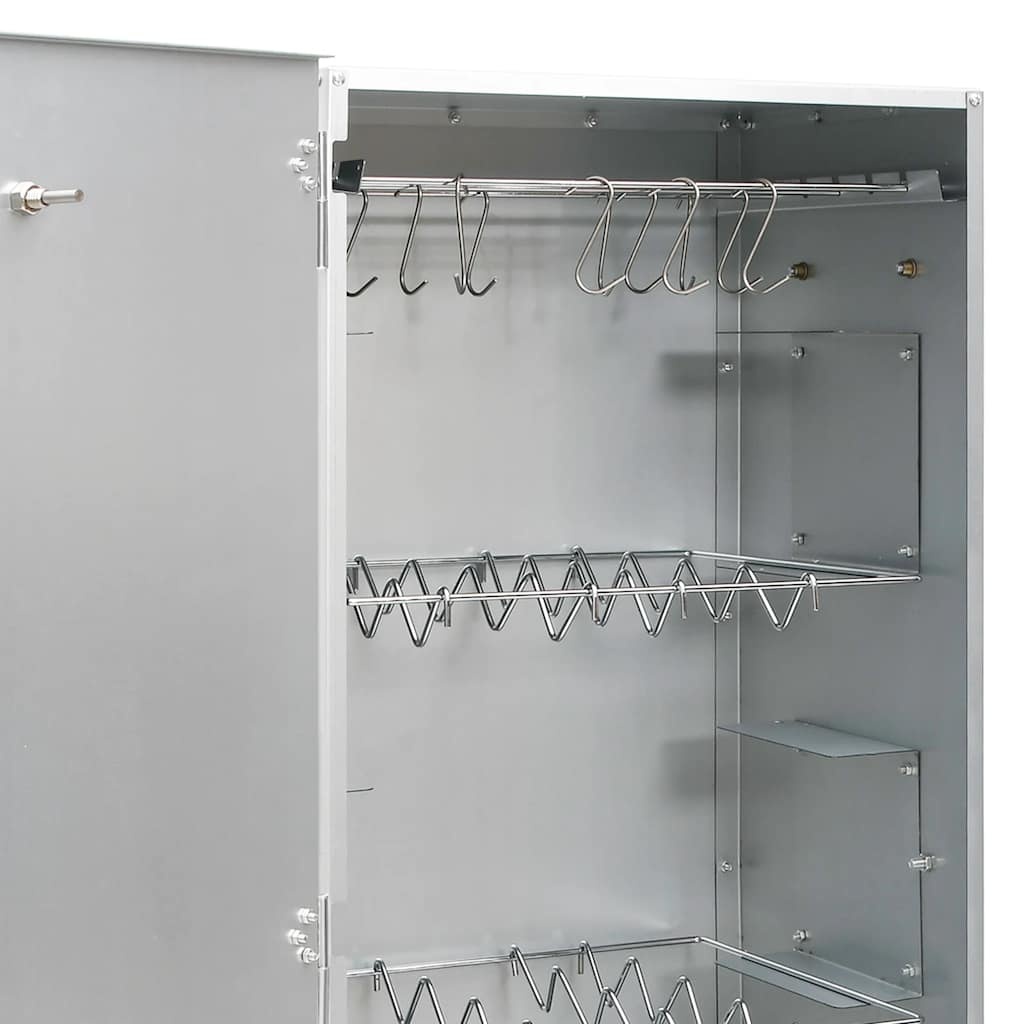 vidaXL BBQ Rookoven met Houtsnippers - 44,5x29x110 cm Staal | 35% Korting!