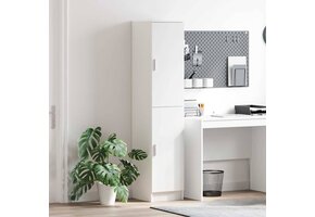 vidaXL Highboard Wit 35x39x168cm | 35% Korting | Bewerkt Hout