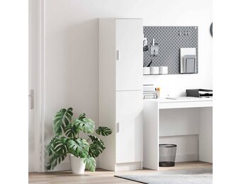 vidaXL Highboard Wit 35x39x168cm | 35% Korting | Bewerkt Hout