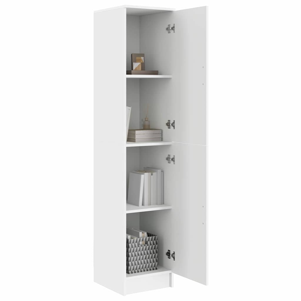 vidaXL Highboard Wit 35x39x168cm | 35% Korting | Bewerkt Hout