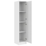 vidaXL Highboard Wit 35x39x168cm | 35% Korting | Bewerkt Hout
