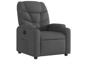 vidaXL Fauteuil Verstelbaar Stof Donkergrijs - 41% Korting!