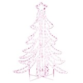 vidaXL Kerstboom met LED's - 87x87x93 cm - 41% Korting