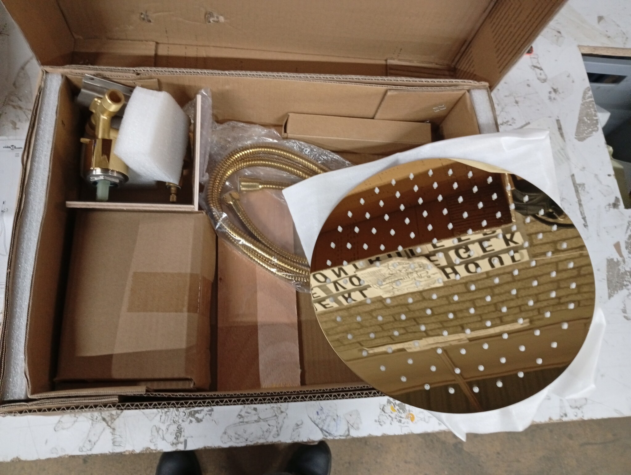 vidaXL Douchesysteem RVS 201 Goudkleurig - Nu met 59% Korting!