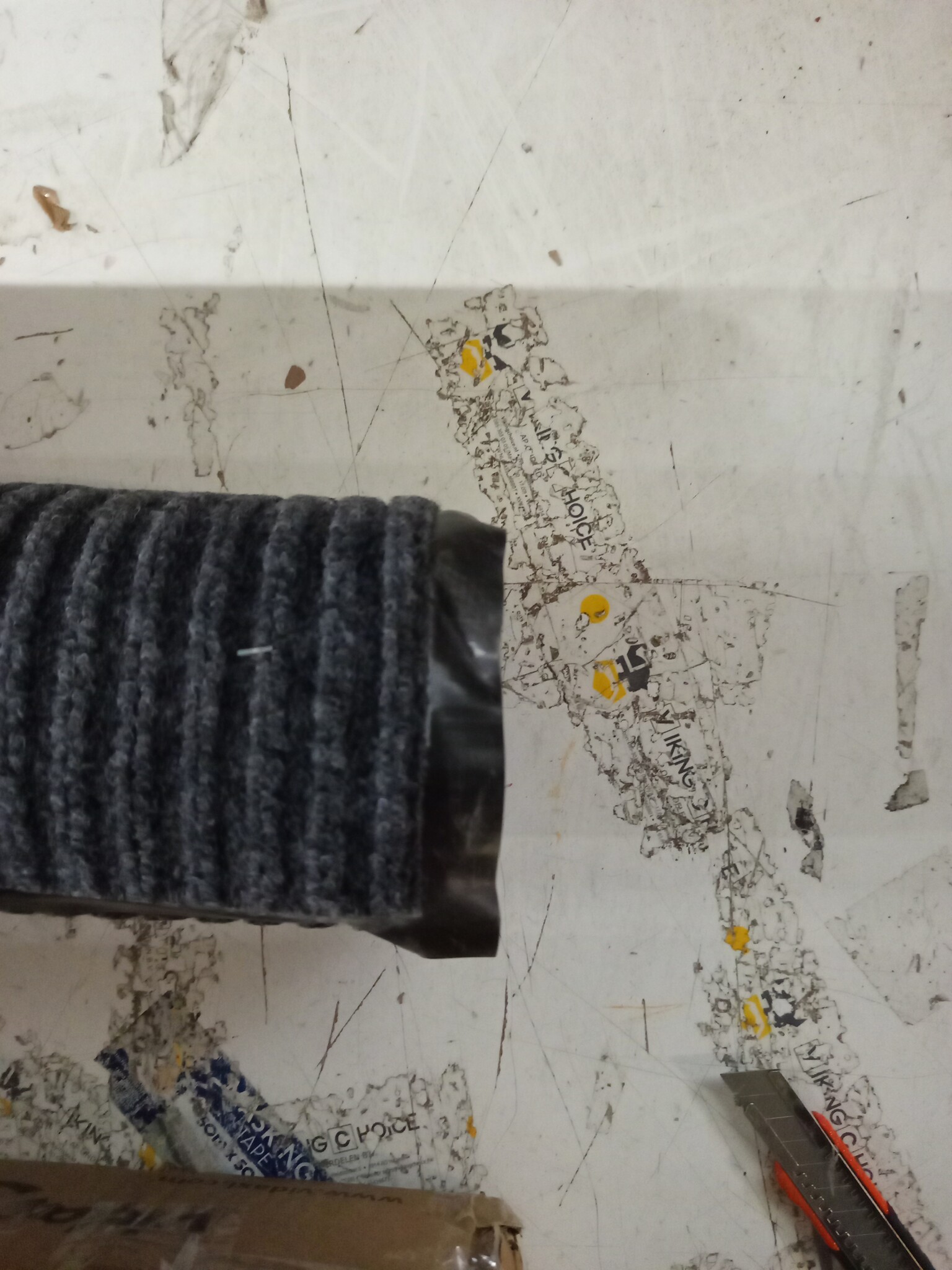 Deurmat PVC 90x60 cm Grijs - Nu 59% Korting!