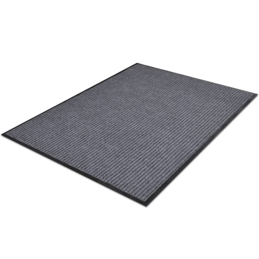 Deurmat PVC 90x60 cm Grijs - Nu 59% Korting!