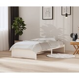 vidaXL Massief Hout Bedframe Wit 90x200 cm - 64% Korting!