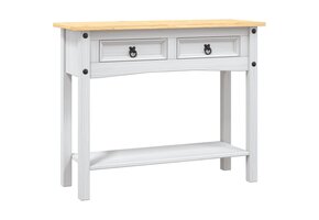 VidaXL Wandtafel Grenenhout - 43% Korting! - Wit/Bruin