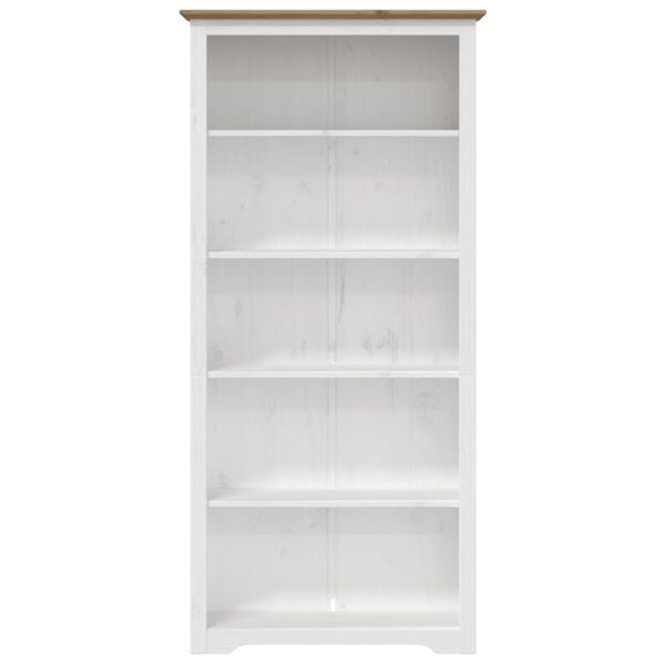 vidaXL Boekenkast BODO - 5-laags Massief Grenenhout Bruin | 55% Korting