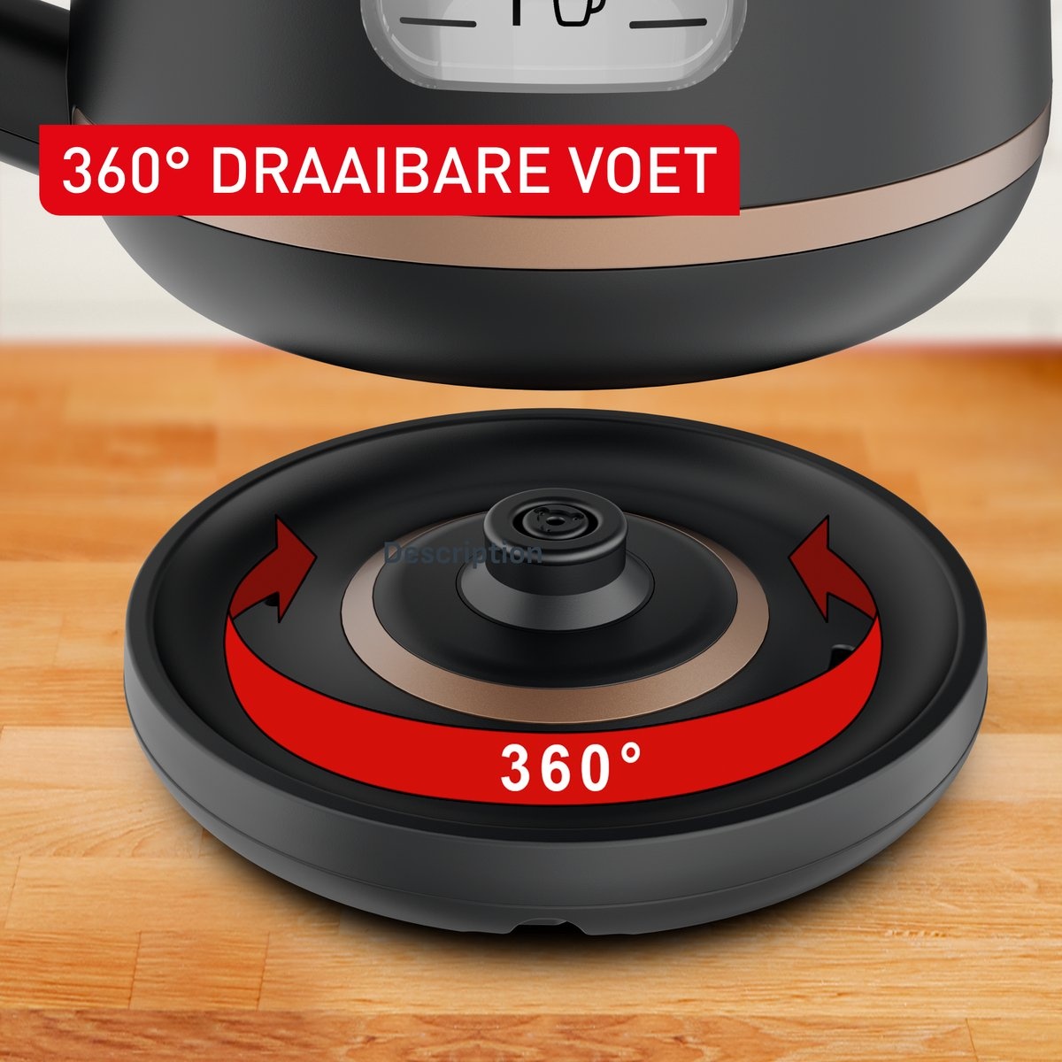 Tefal Includeo KI5338 Waterkoker 1L - Zwart | 43% Korting!