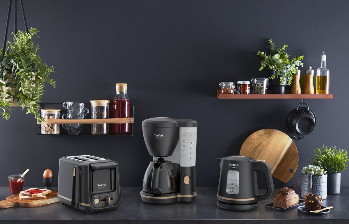 Tefal Includeo KI5338 Waterkoker 1L - Zwart | 43% Korting!