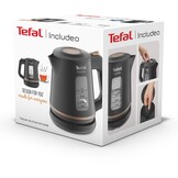 Tefal Includeo KI5338 Waterkoker 1L - Zwart | 43% Korting!