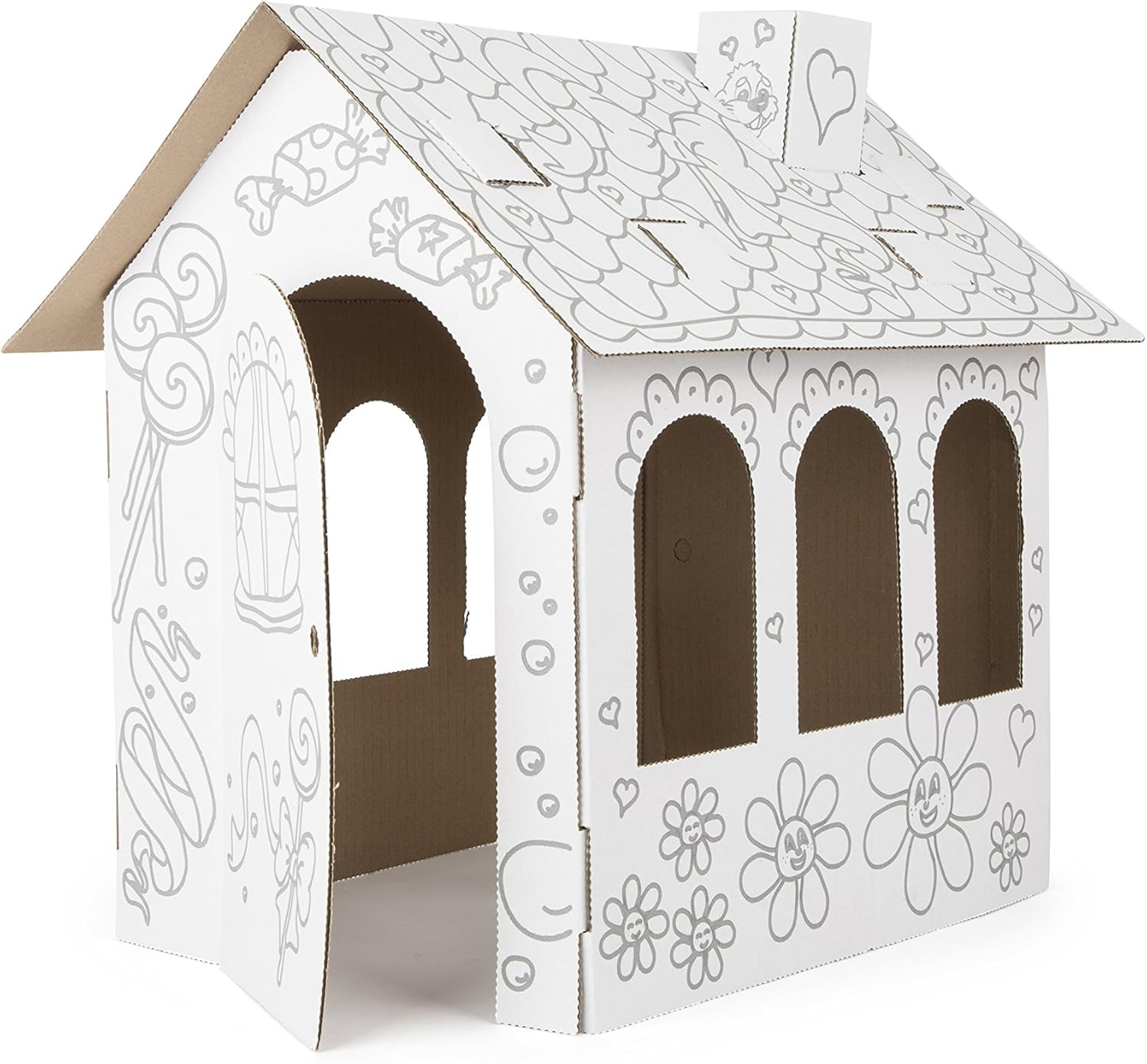 Small Foot Kartonnen Poppenhuis: Kleur & Speel - 35% Korting!