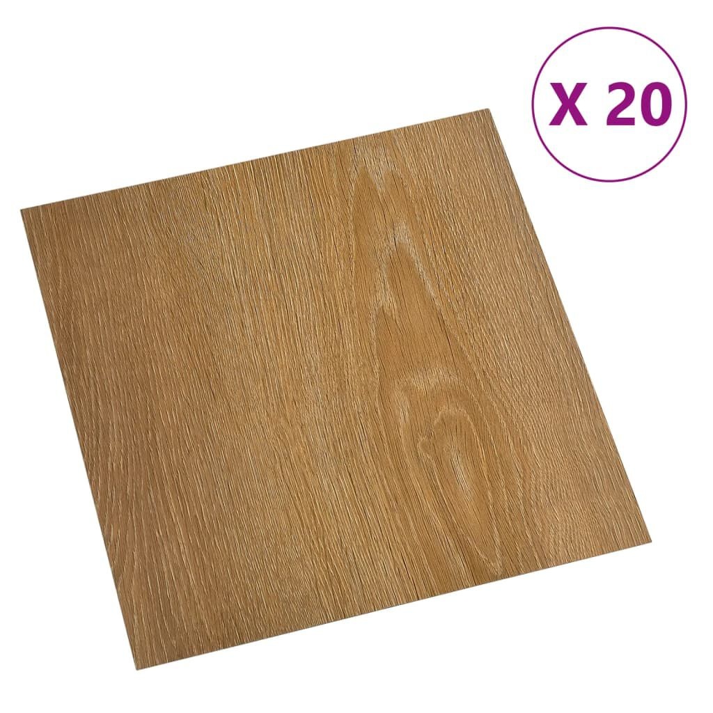 vidaXL PVC Vloerplanken Zelfklevend Bruin - 35% Korting!